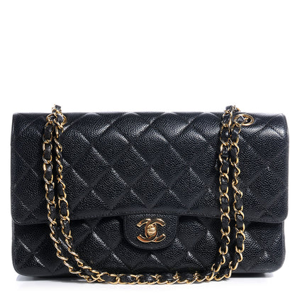 Chanel Caviar Quilted Medium Double Flap Black 1 of 9