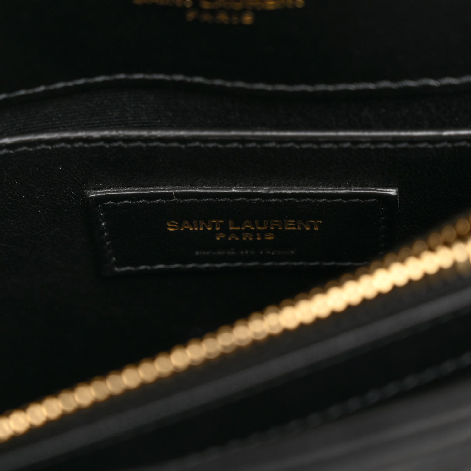 Saint Laurent Calfskin Y Quilted Monogram Small Loulou Chain Satchel Black 6 of 9