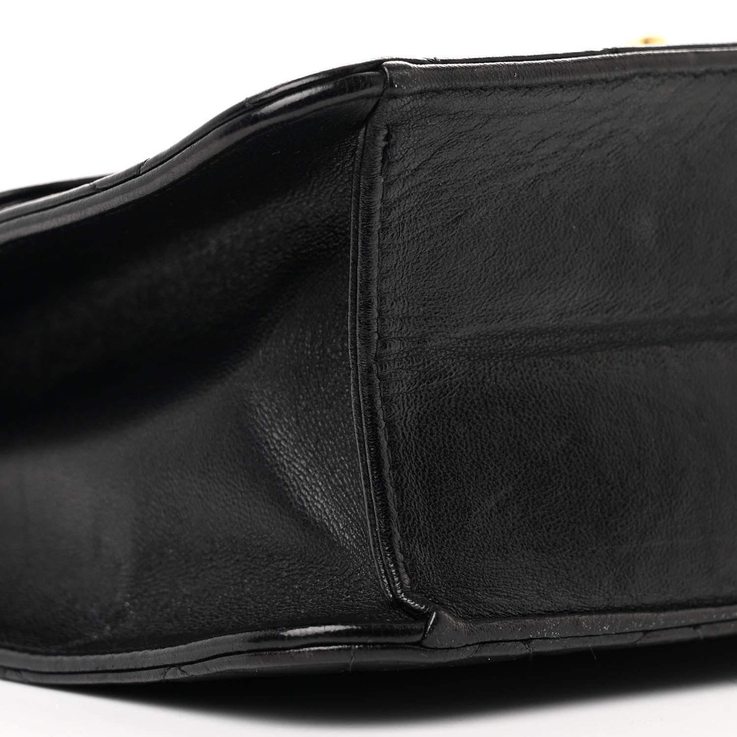 Chanel Lambskin Quilted Medium Single Flap Black 9 of 13
