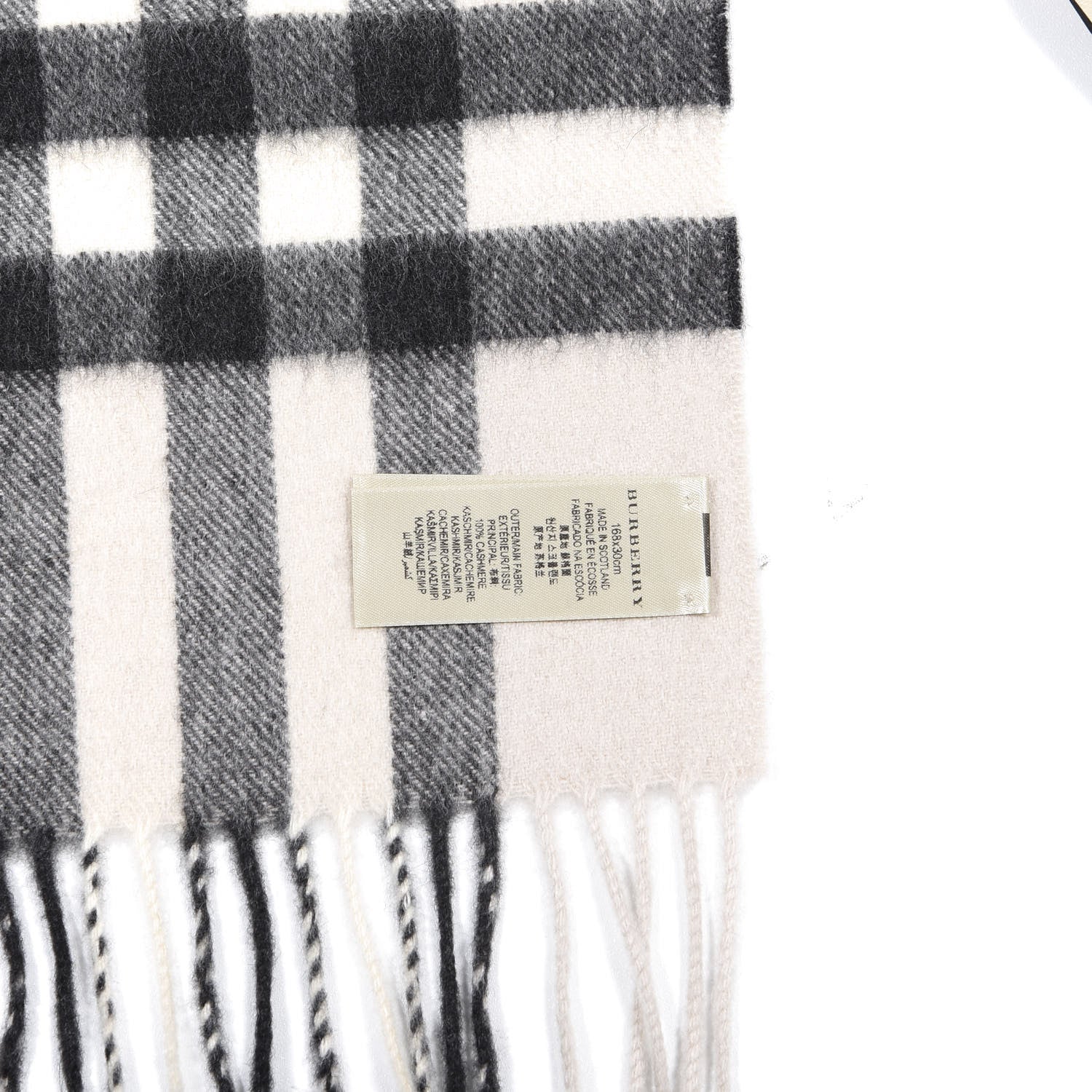 Burberry Cashmere Giant Check Fringe Scarf Trench 3 of 4