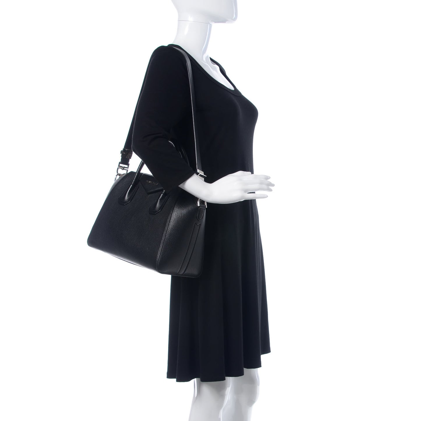 Sugar Goatskin Small Antigona Black