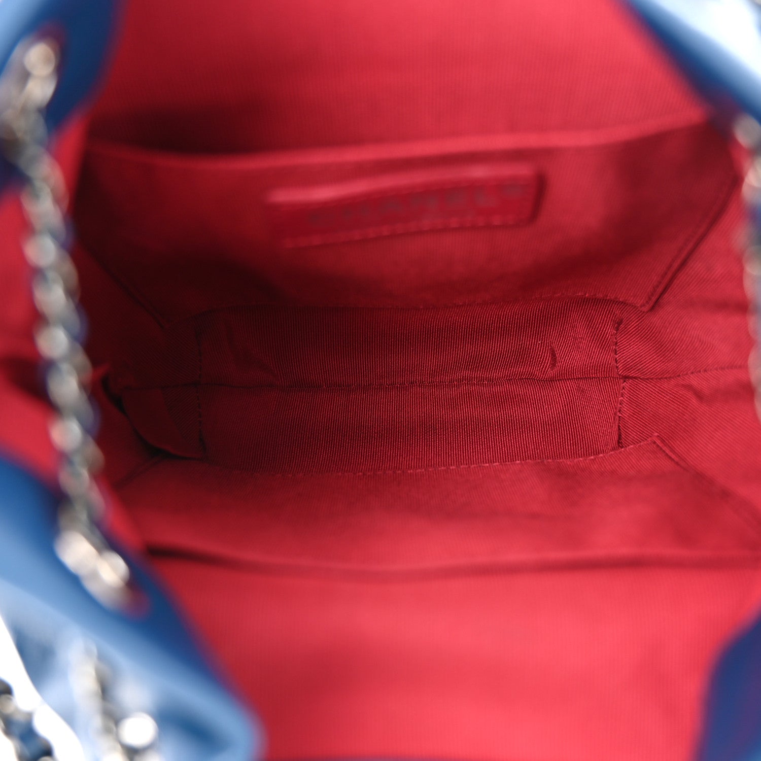 Chanel Calfskin Quilted Small Gabrielle Bucket Dark Blue 5 of 11