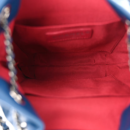 Chanel Calfskin Quilted Small Gabrielle Bucket Dark Blue 5 of 11