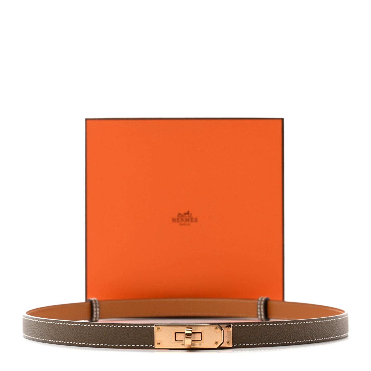 Hermes Epsom Kelly Belt Etoupe 5 of 5