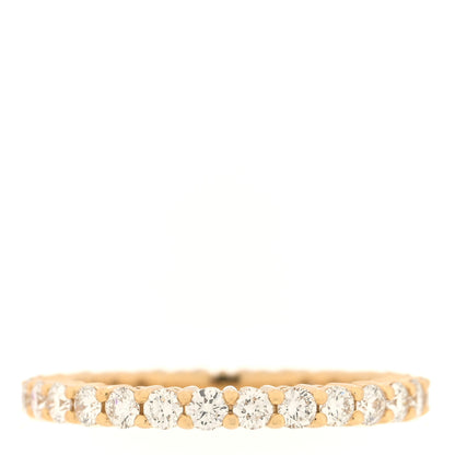 Tiffany 18K Yellow Gold Diamond 2mm Eternity Band Ring 49 5 3 of 4