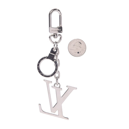 Louis Vuitton LV Facettes Bag Charm Key Holder Silver 2 of 2
