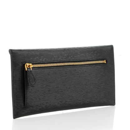 Prada Vitello Move Envelope Wallet Black 3 of 7