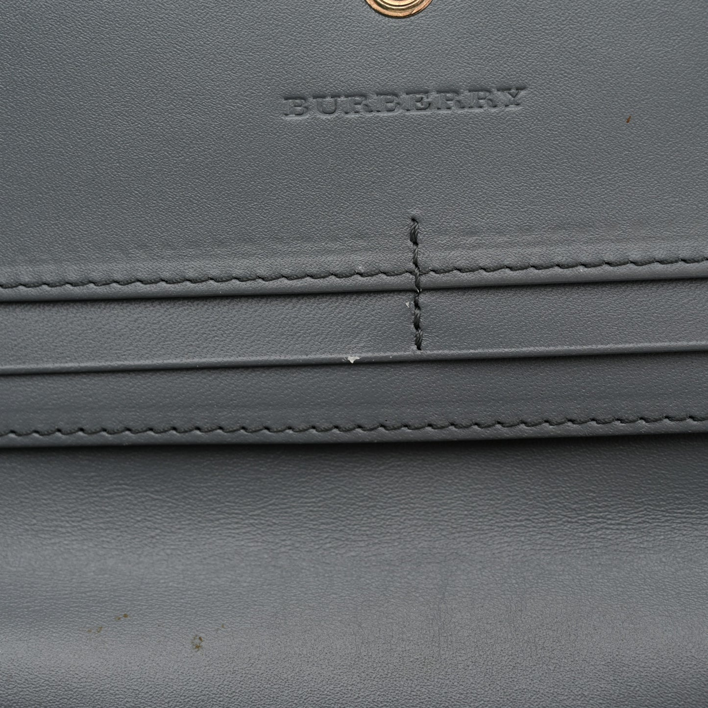 Calfskin Haymarket Check Henley Wallet Eucalyptus Grey