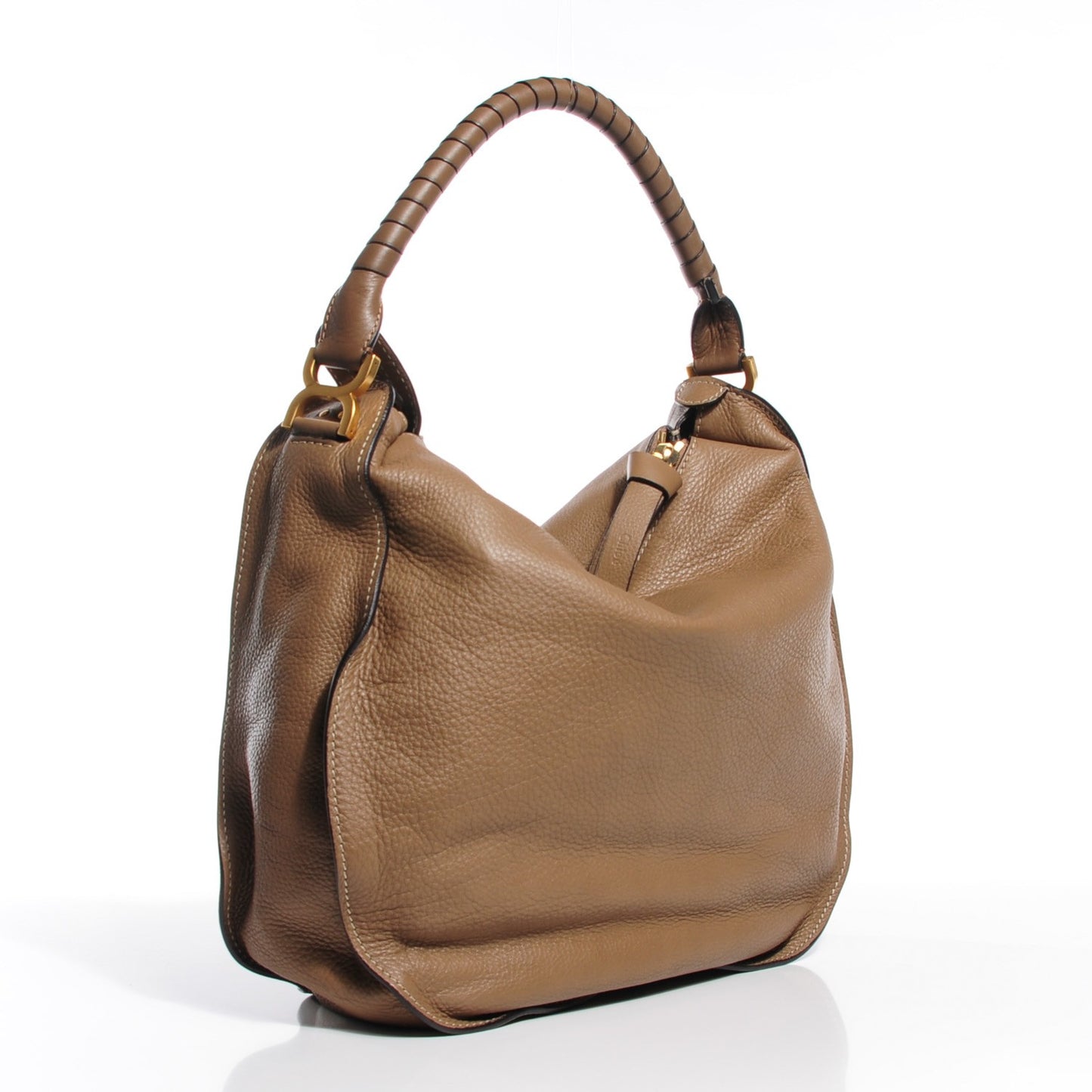 Calfskin Large Marcie Hobo Nut