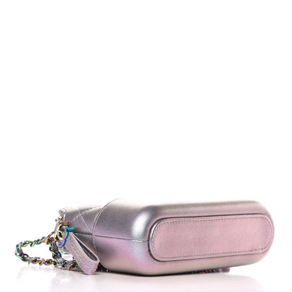 Chanel Iridescent Lambskin Calfskin Quilted Small Gabrielle Clutch With Chain Light Purple 4 of 12