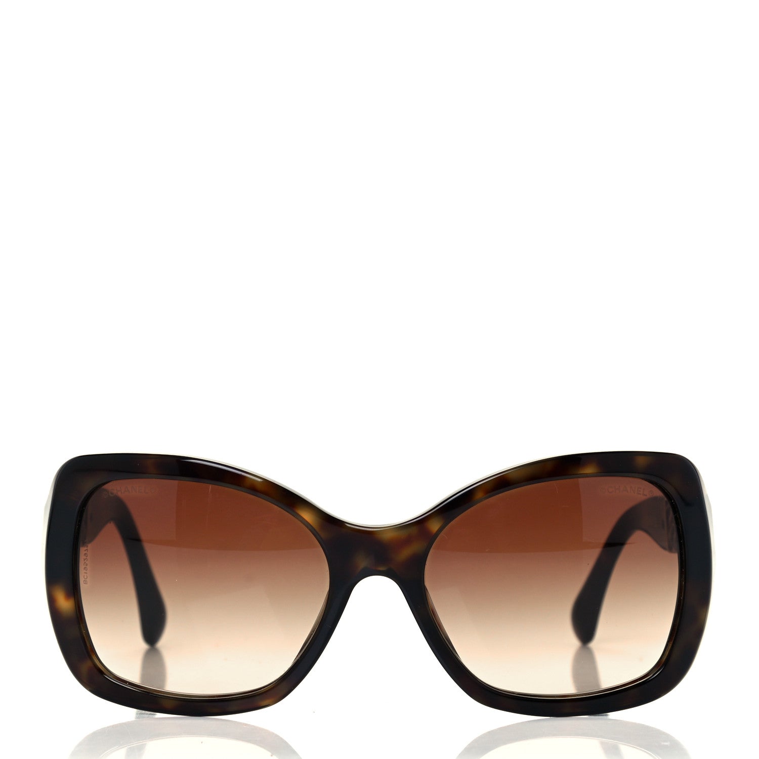 Chanel Acetate Metal Chain Square Sunglasses 5305 Brown 2 of 6