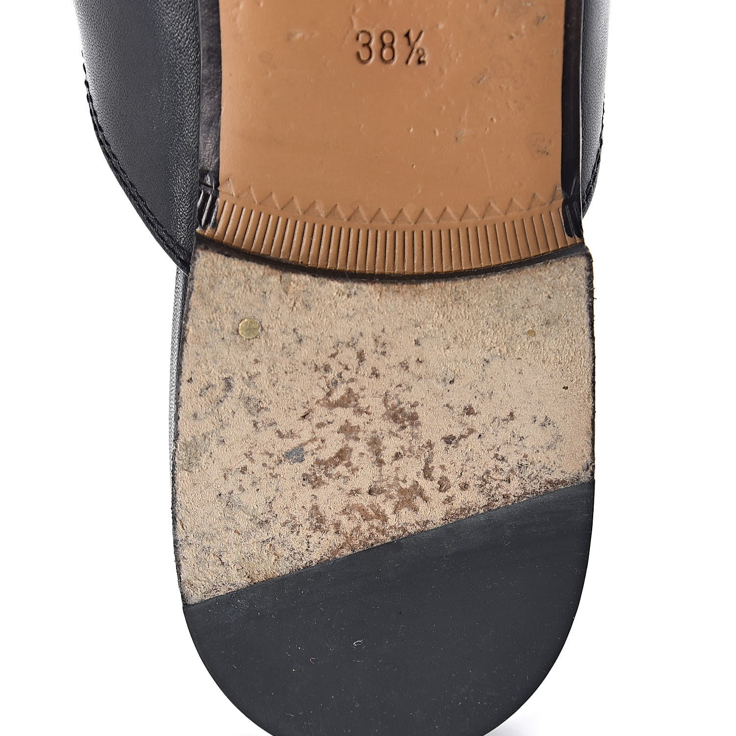 Gucci Calfskin Womens Princetown Slippers 38.5 Black 11 of 13