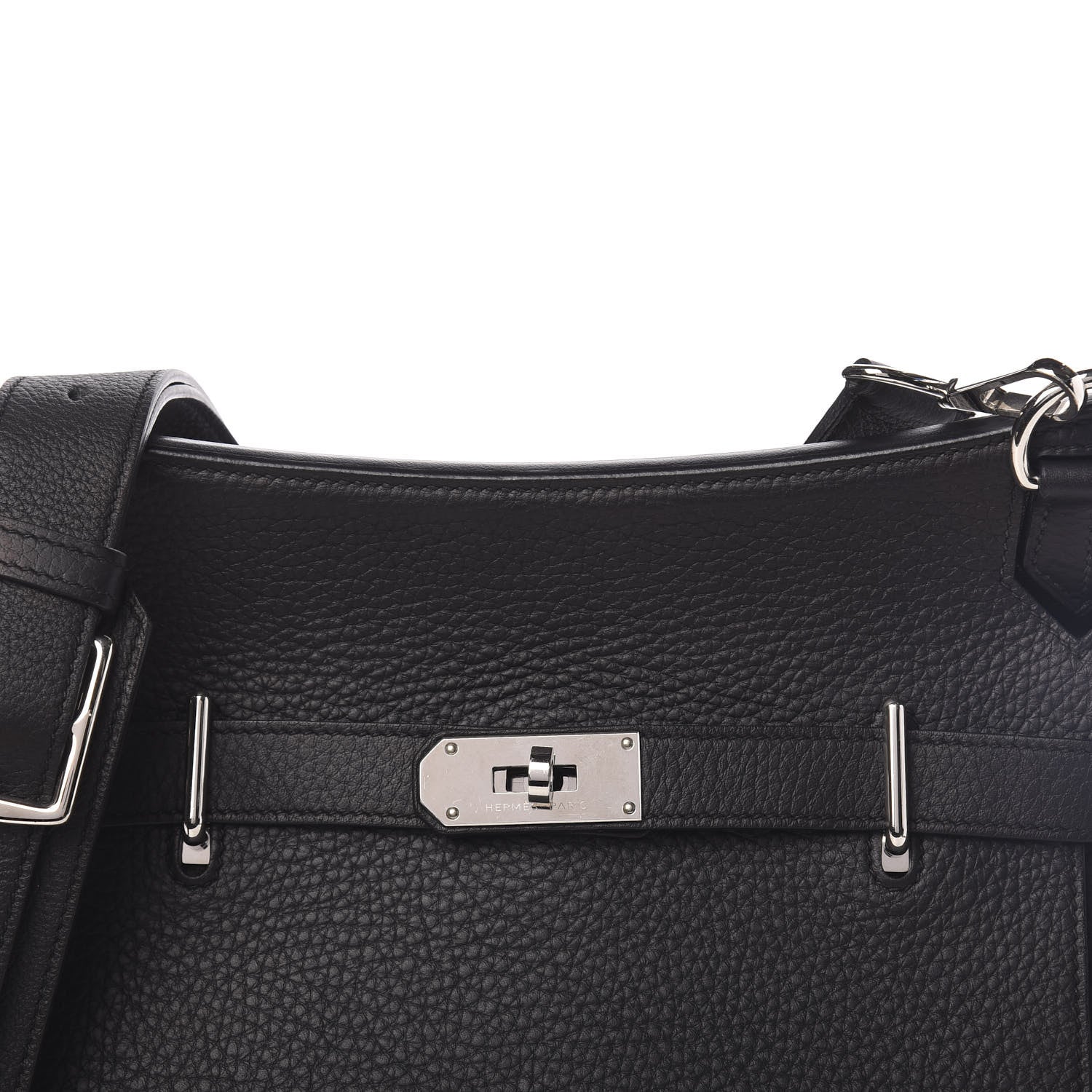 Hermes Taurillon Clemence Jypsiere 31 Black 8 of 10