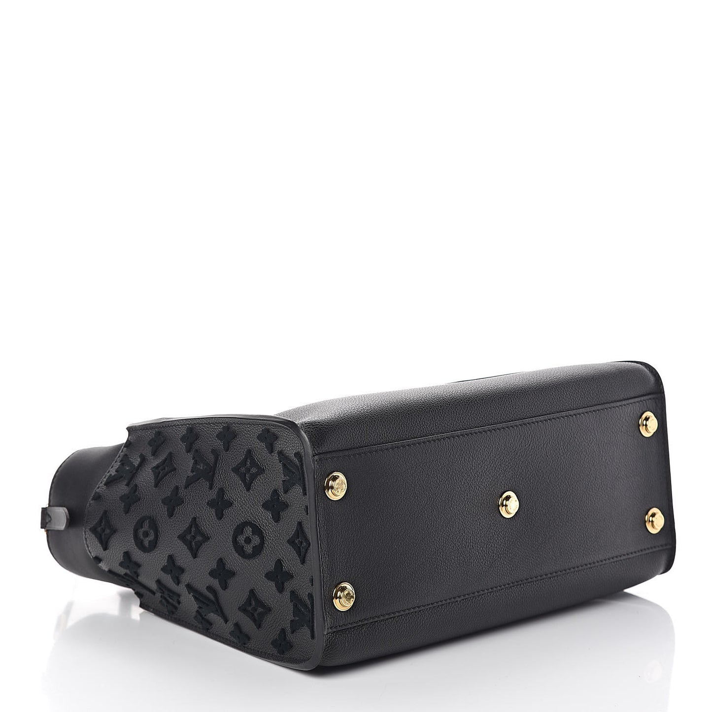 Calfskin Monogram Tufting On My Side Black