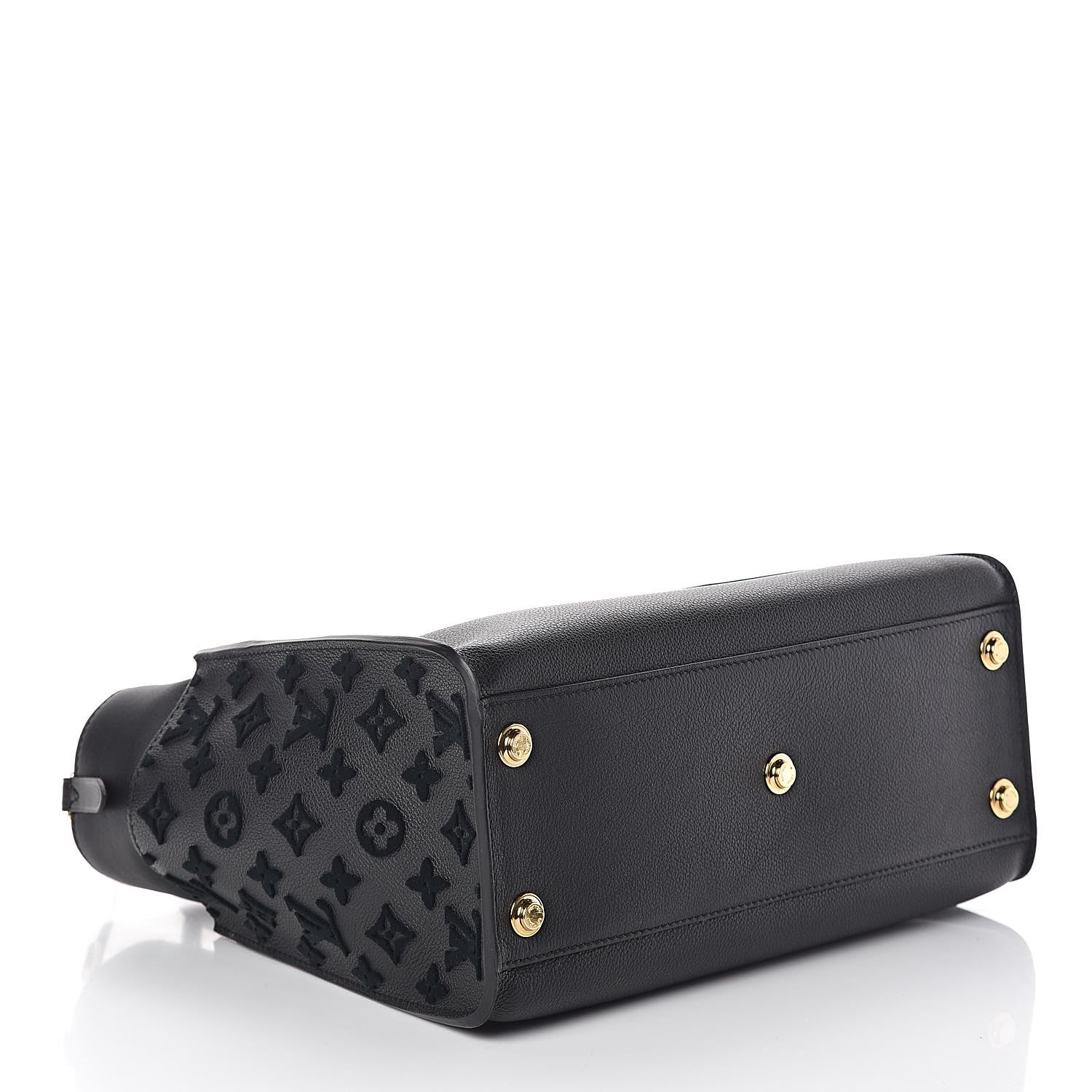 Louis Vuitton Calfskin Monogram Tufting On My Side Black 4 of 8