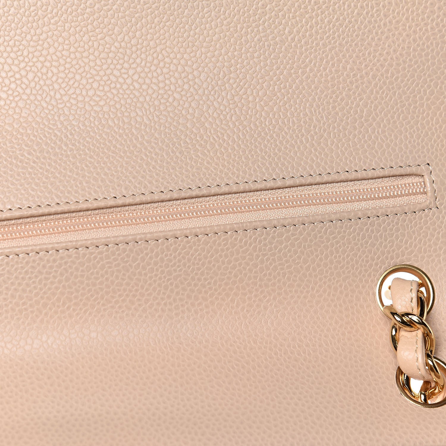 Chanel Caviar Quilted Jumbo Double Flap Beige Clair 12 of 12