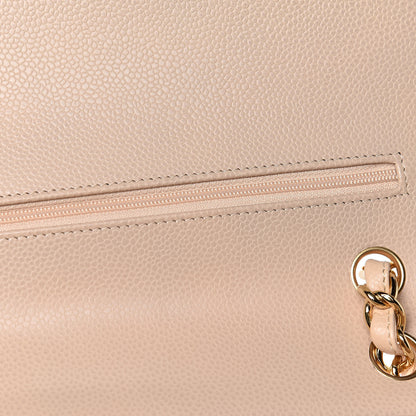 Chanel Caviar Quilted Jumbo Double Flap Beige Clair 12 of 12