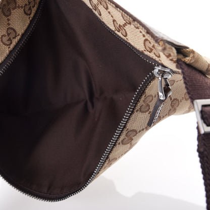 Gucci GG Monogram Double Pocket Belt Bag Dark Brown 4 of 10