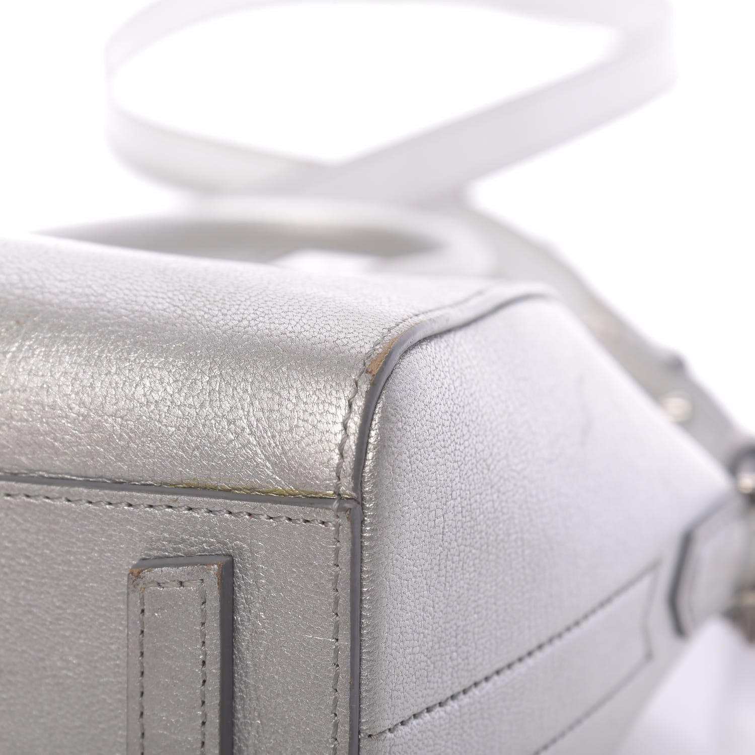 Givenchy Metallic Sugar Goatskin Mini Antigona Silver 17 of 27
