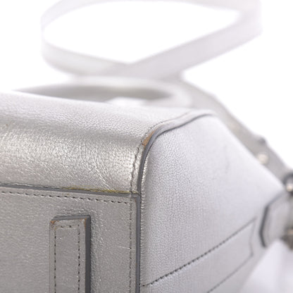 Givenchy Metallic Sugar Goatskin Mini Antigona Silver 17 of 27