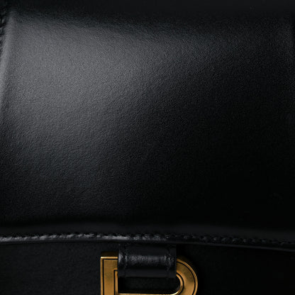Balenciaga Shiny Box Calfskin Small Hourglass Top Handle Bag Black 15 of 15