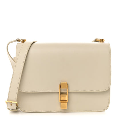 Saint Laurent Smooth Calfskin Le Carre Satchel Dark Beige 1 of 10