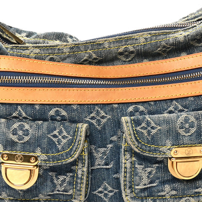 Louis Vuitton Monogram Denim Baggy PM Blue 7 of 9