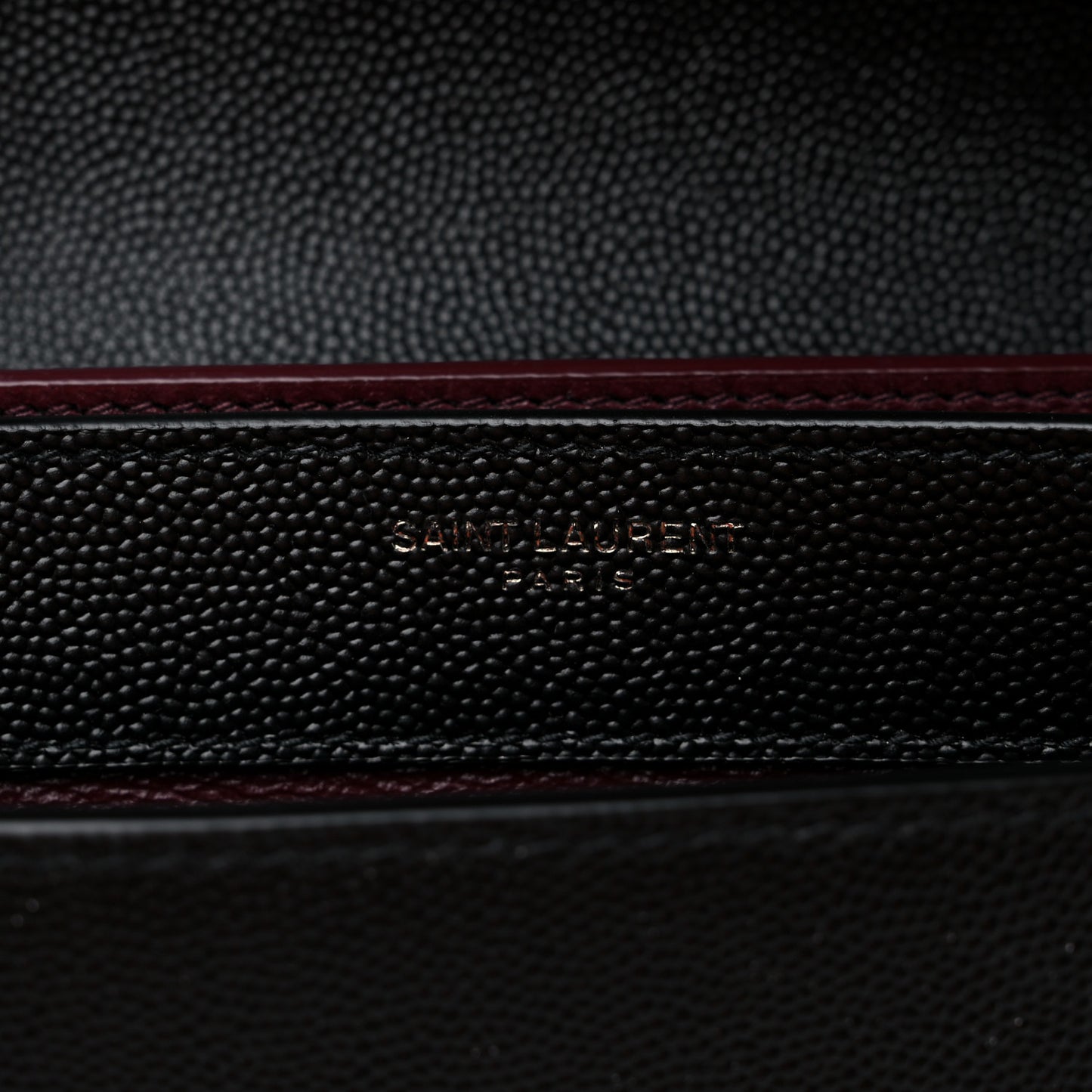 Grain De Poudre Monogram Cassandra Clasp Bag Black