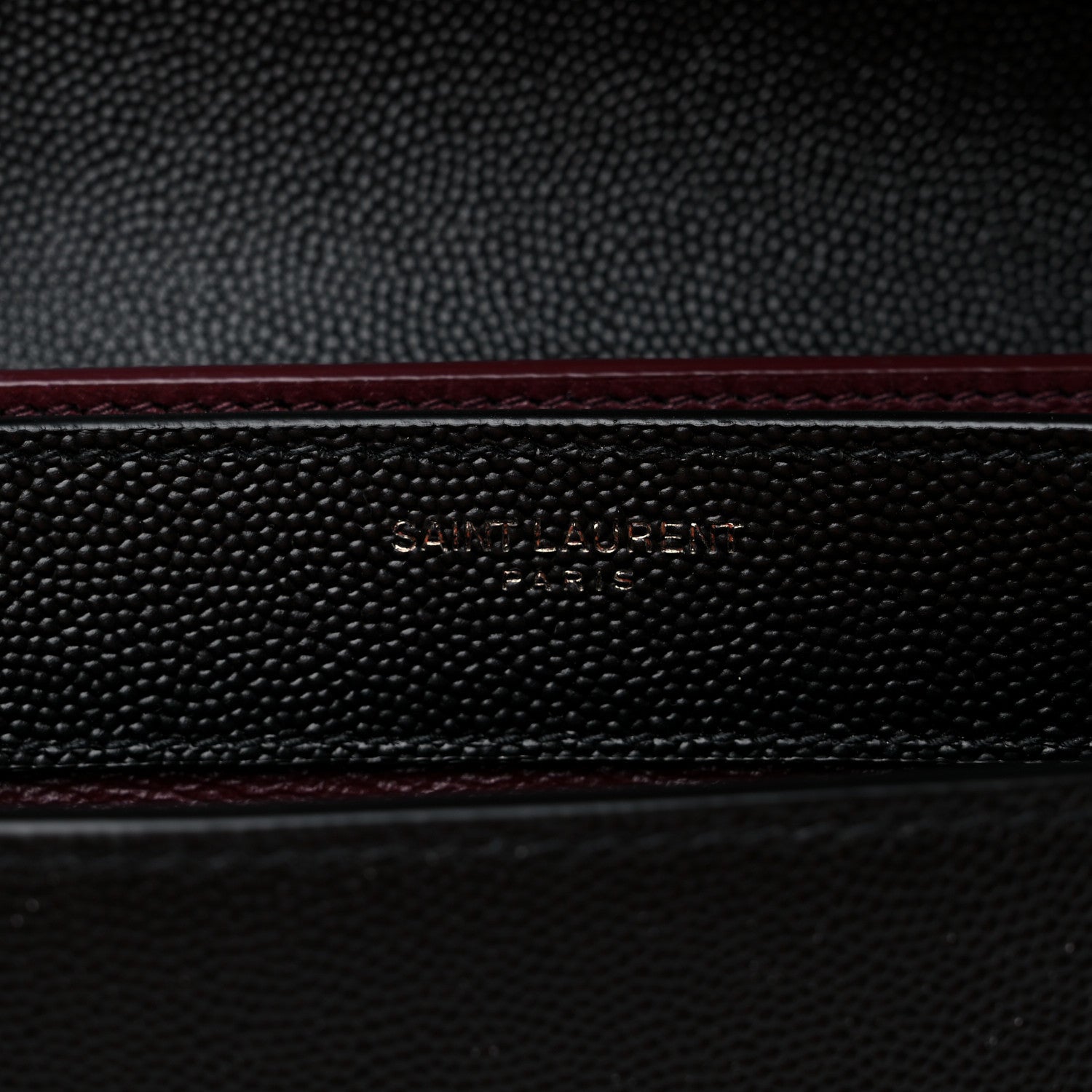 Saint Laurent Grain De Poudre Monogram Cassandra Clasp Bag Black 6 of 10
