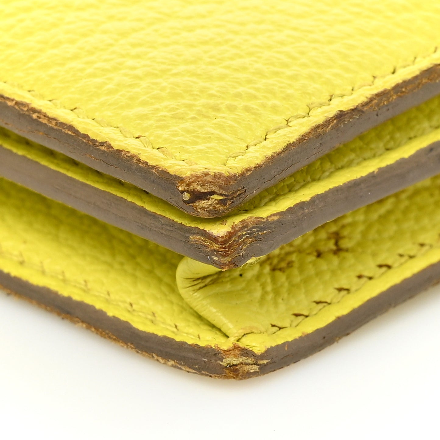 Chevre Mysore Bearn Gusset Wallet Lime