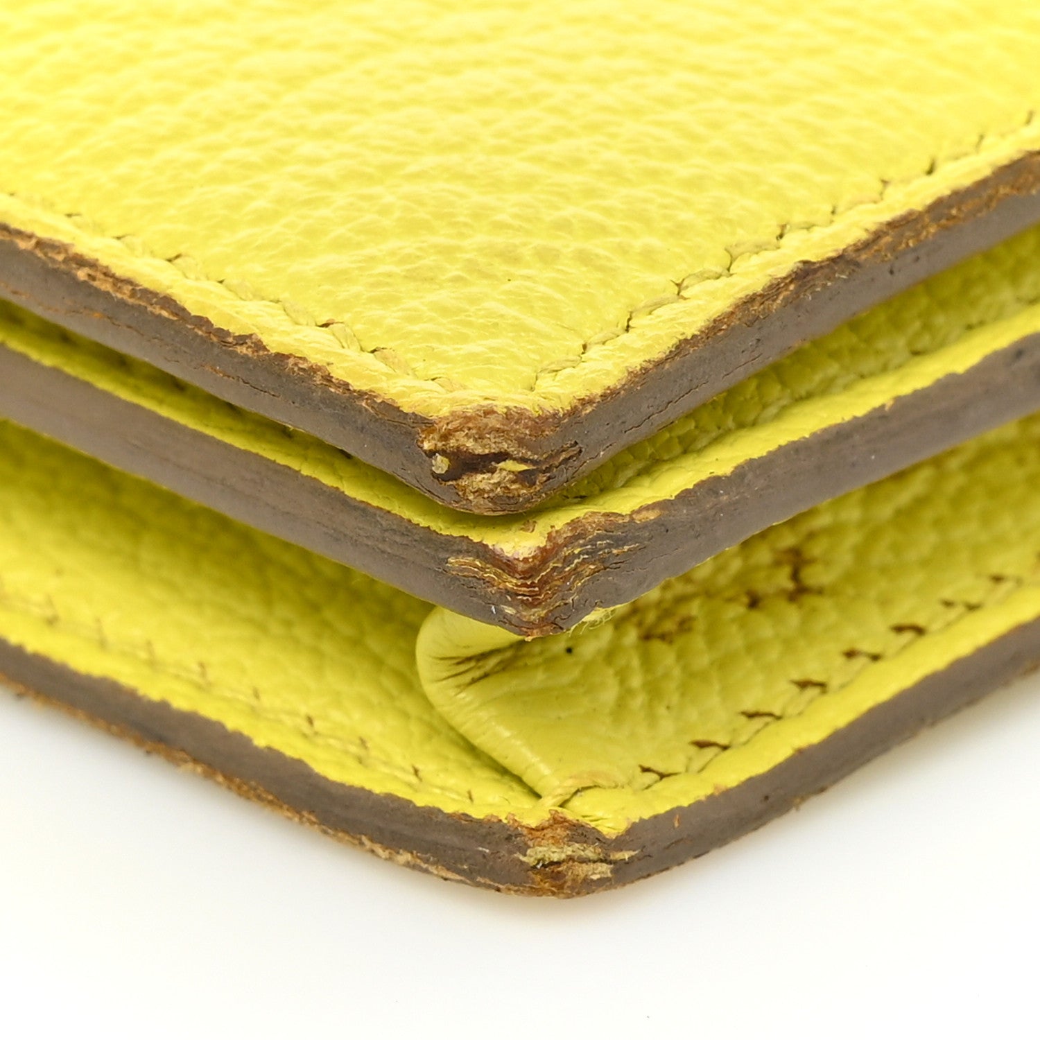 Hermes Chevre Mysore Bearn Gusset Wallet Lime 12 of 15