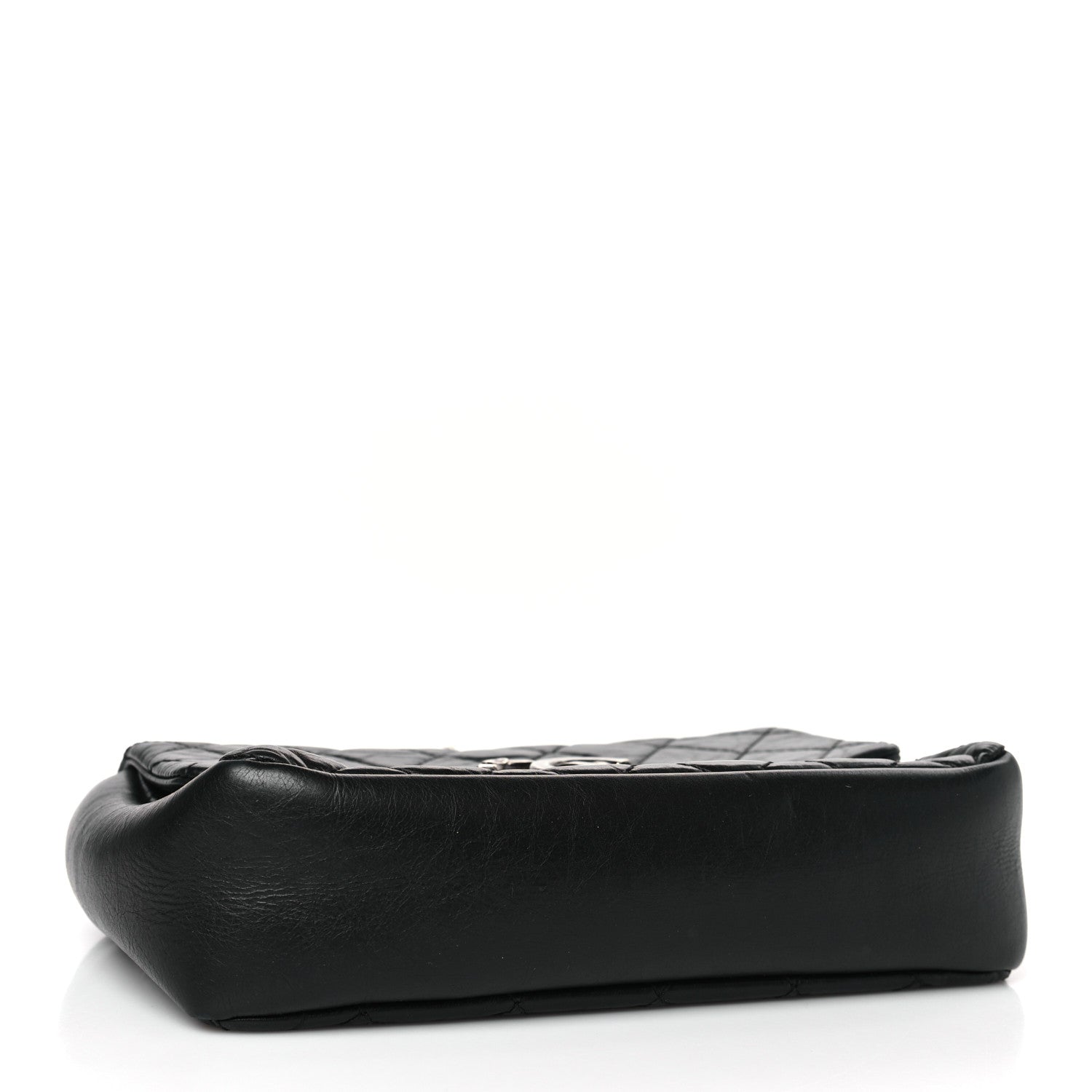 Chanel Aged Calfskin Quilted CC Square Flap Black 4 of 9
