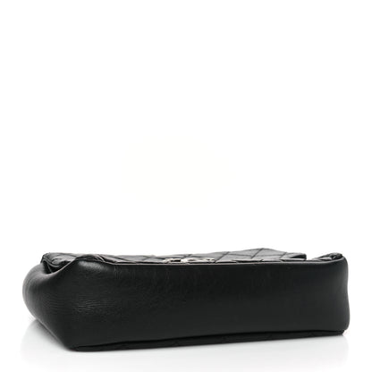 Chanel Aged Calfskin Quilted CC Square Flap Black 4 of 9