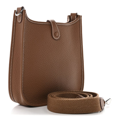 Hermes Taurillon Clemence Evelyne TPM Gold 3 of 11