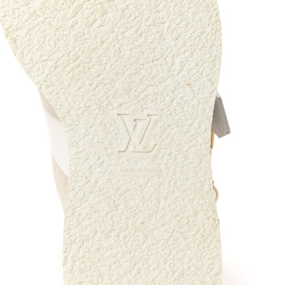 Louis Vuitton Calfskin Suede Mens Creeper Ankle Boots 7 White 8 of 10