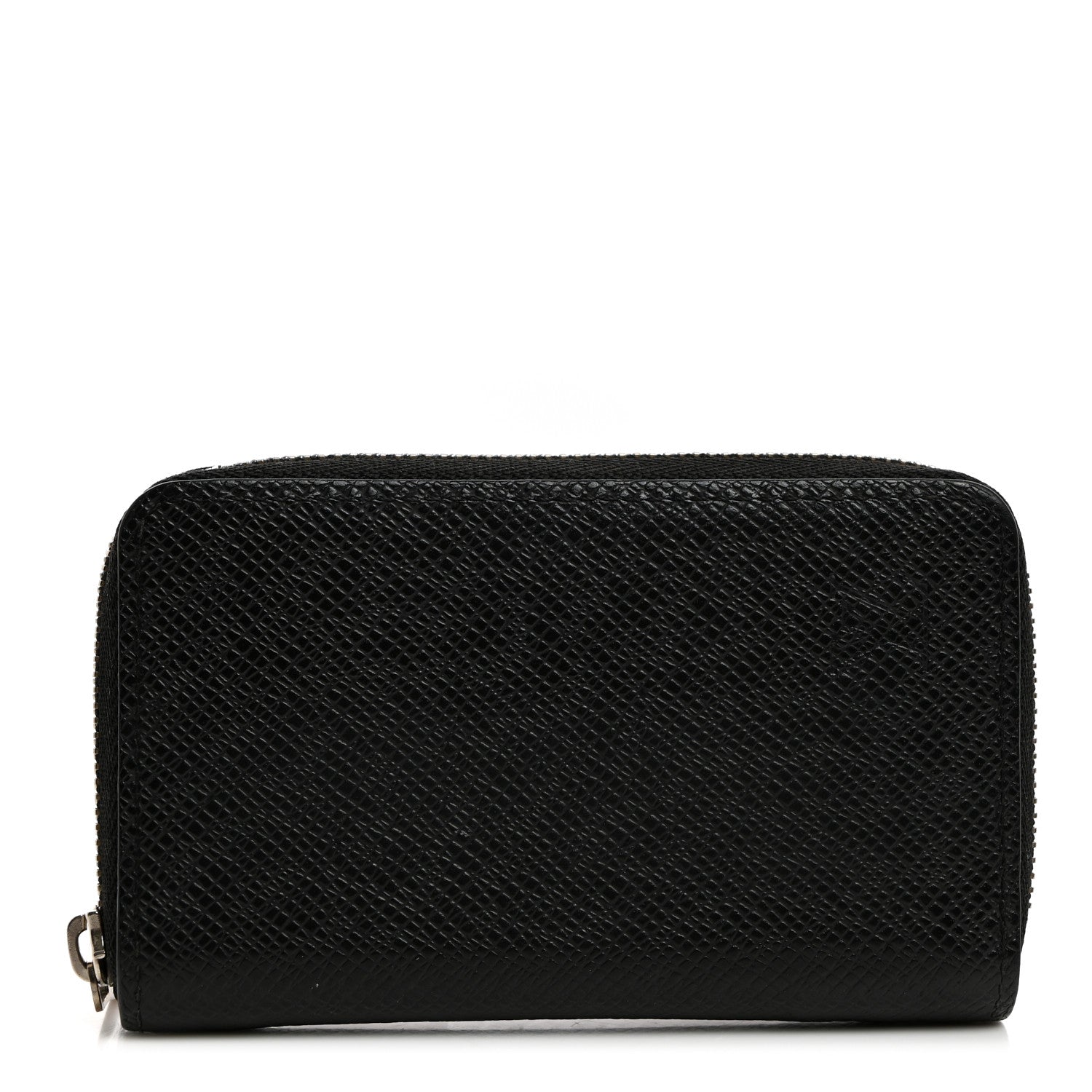 Louis Vuitton Taiga Zippy Coin Purse Vertical Black 1 of 8