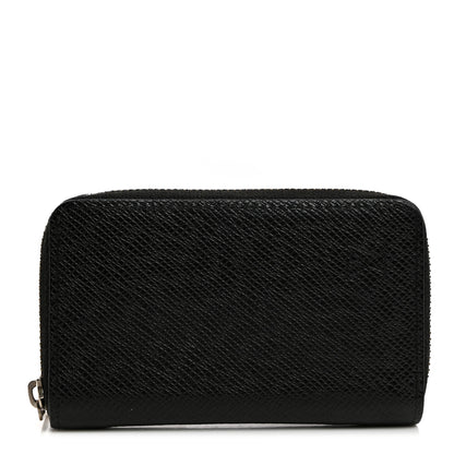 Louis Vuitton Taiga Zippy Coin Purse Vertical Black 1 of 8
