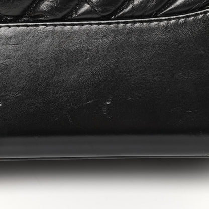 Chanel Aged Calfskin Chevron Quilted Medium Gabrielle Hobo Black 14 of 15