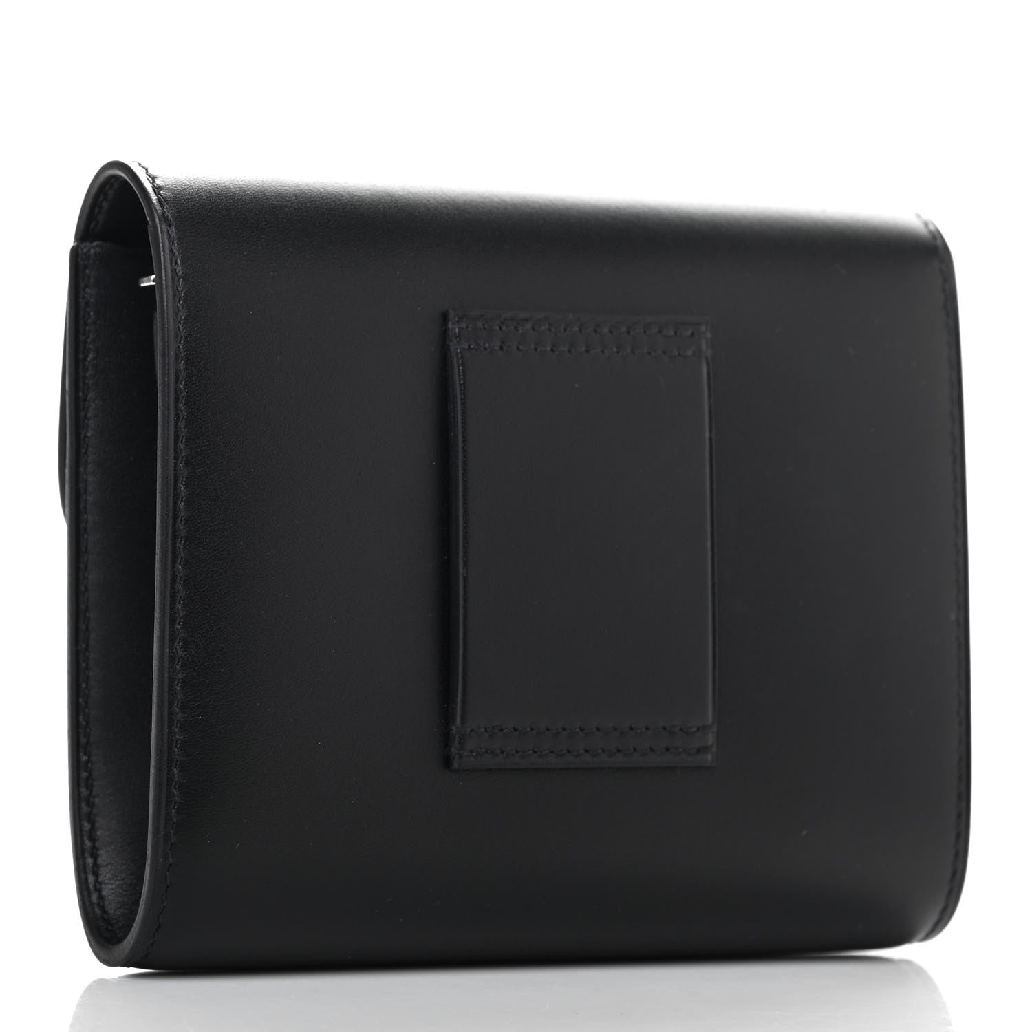 Hermes Allegro Constance Compact Passant Glow Wallet Black White 2 of 4