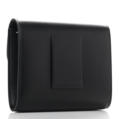 Hermes Allegro Constance Compact Passant Glow Wallet Black White 2 of 4