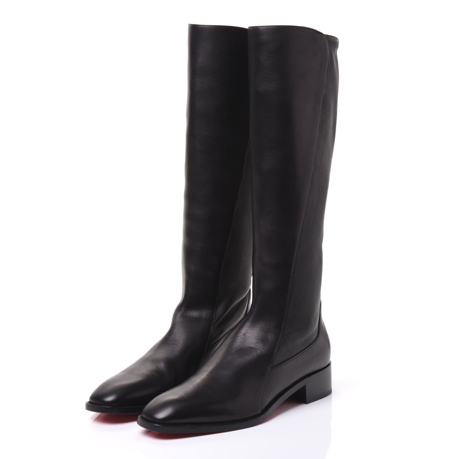 Christian Louboutin Nappa Tagastretch Flat Knee Boots 39 Black 2 of 9