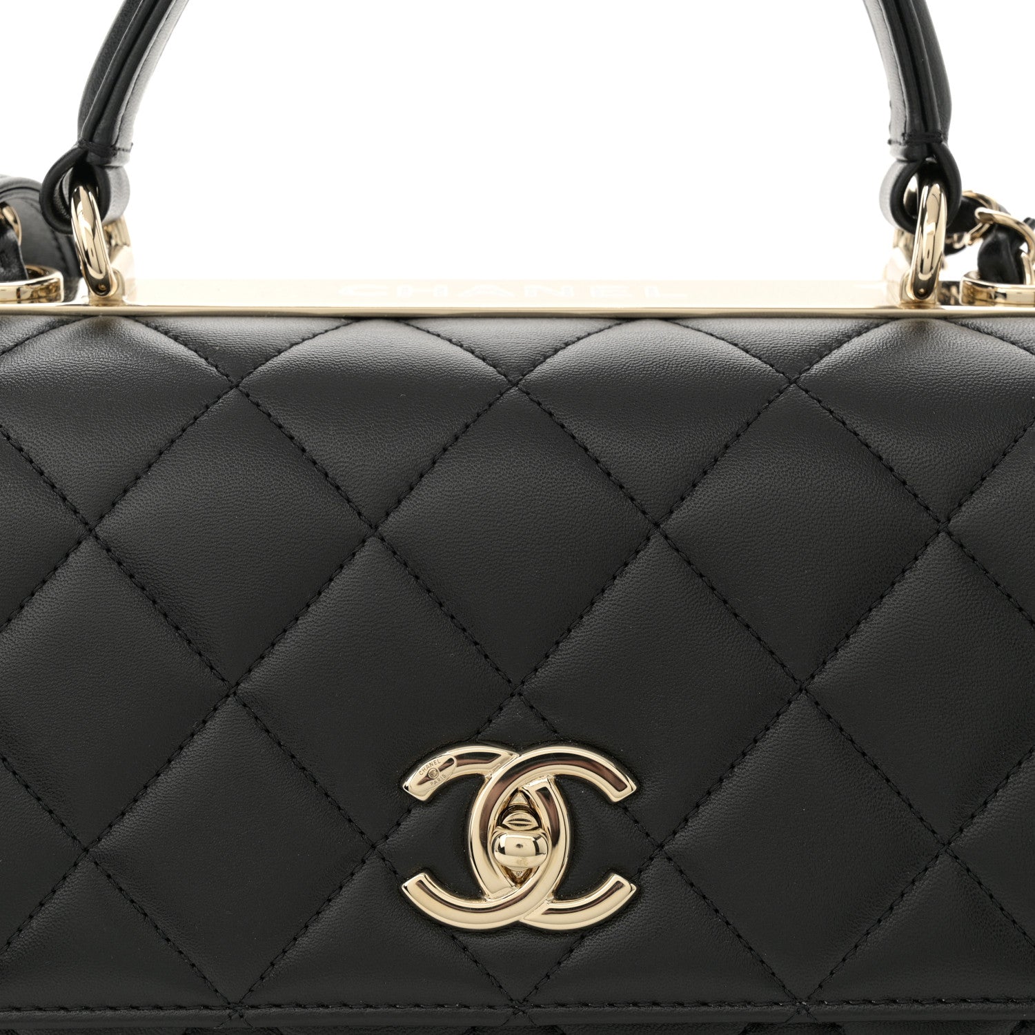 Chanel Lambskin Quilted Medium Trendy CC Flap Dual Handle Bag Black 9 of 11