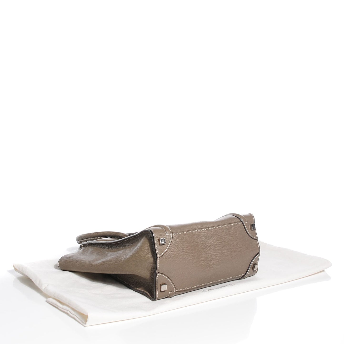 Drummed Calfskin Micro Luggage Souris