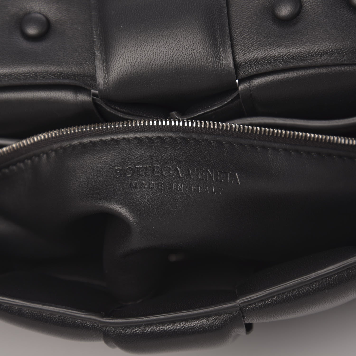 Bottega Veneta Lambskin Maxi Intreccio Padded Chain Cassette Crossbody Bag Black 7 of 10