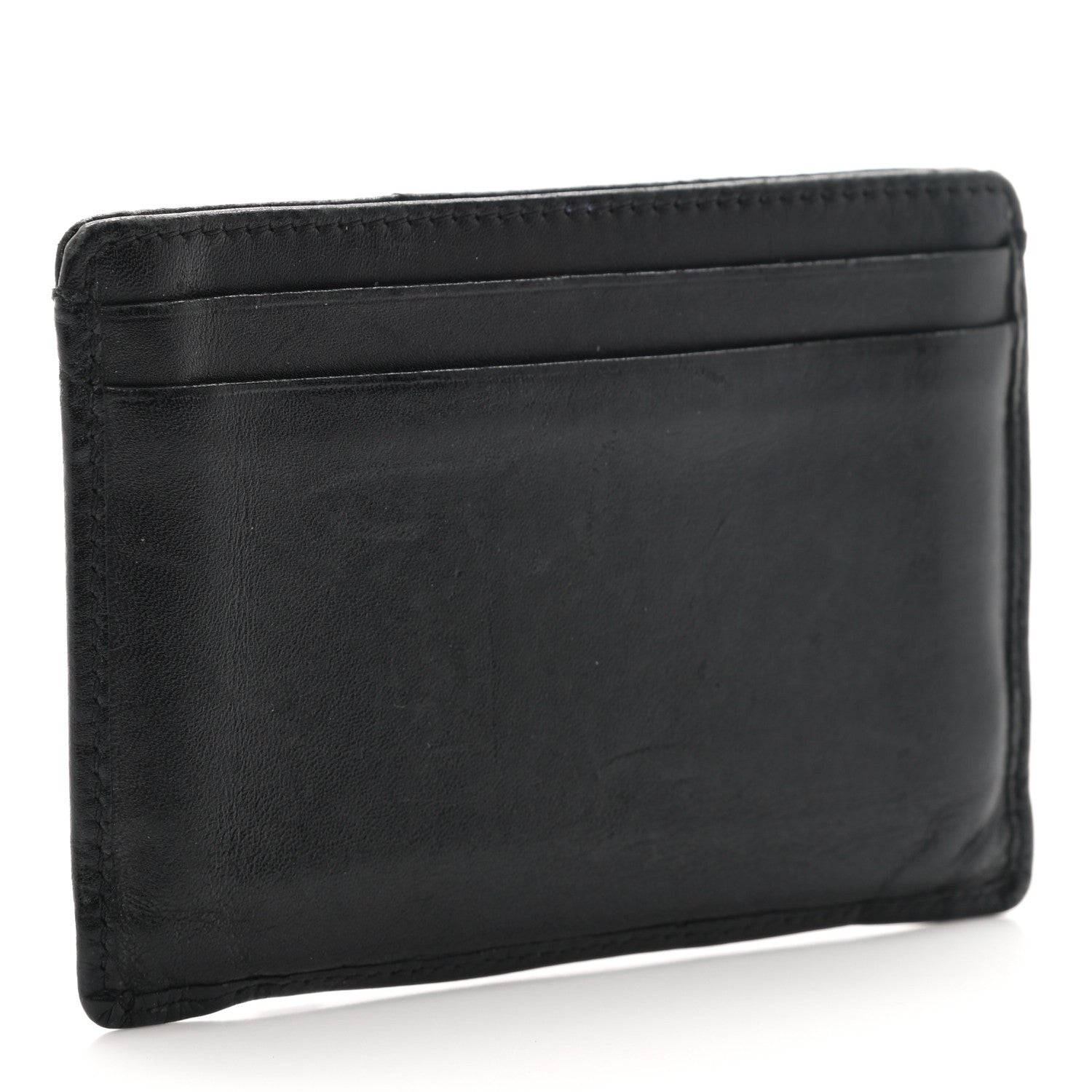 Chanel Calfskin Quilted Cambon Card Holder Black 3 of 8