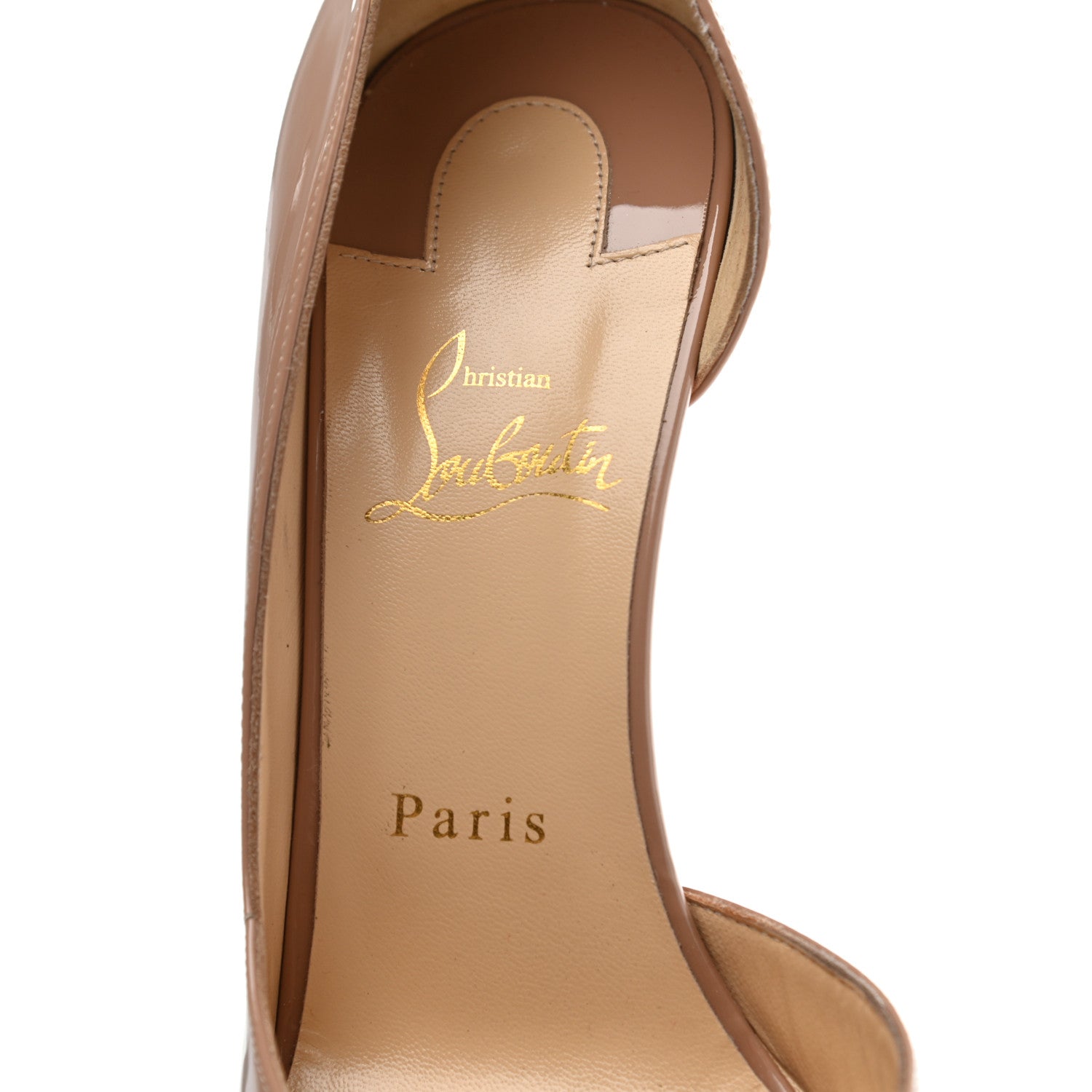 Christian Louboutin Patent Iriza 100 Pumps 40.5 Nude 7 of 9