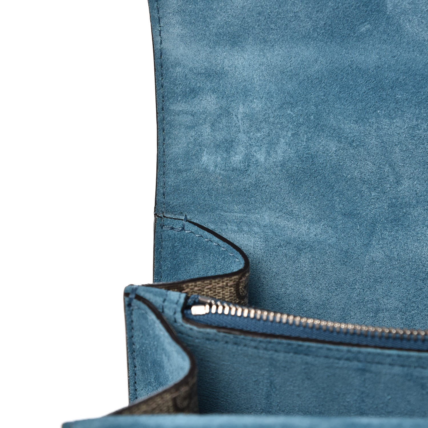 Gucci GG Supreme Monogram Angry Cat Embroidered Medium Dionysus Shoulder Bag Beige Ultramarine 9 of 9