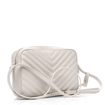 Saint Laurent Calfskin Matelasse Monogram Lou Camera Bag Crema Soft 2 of 5