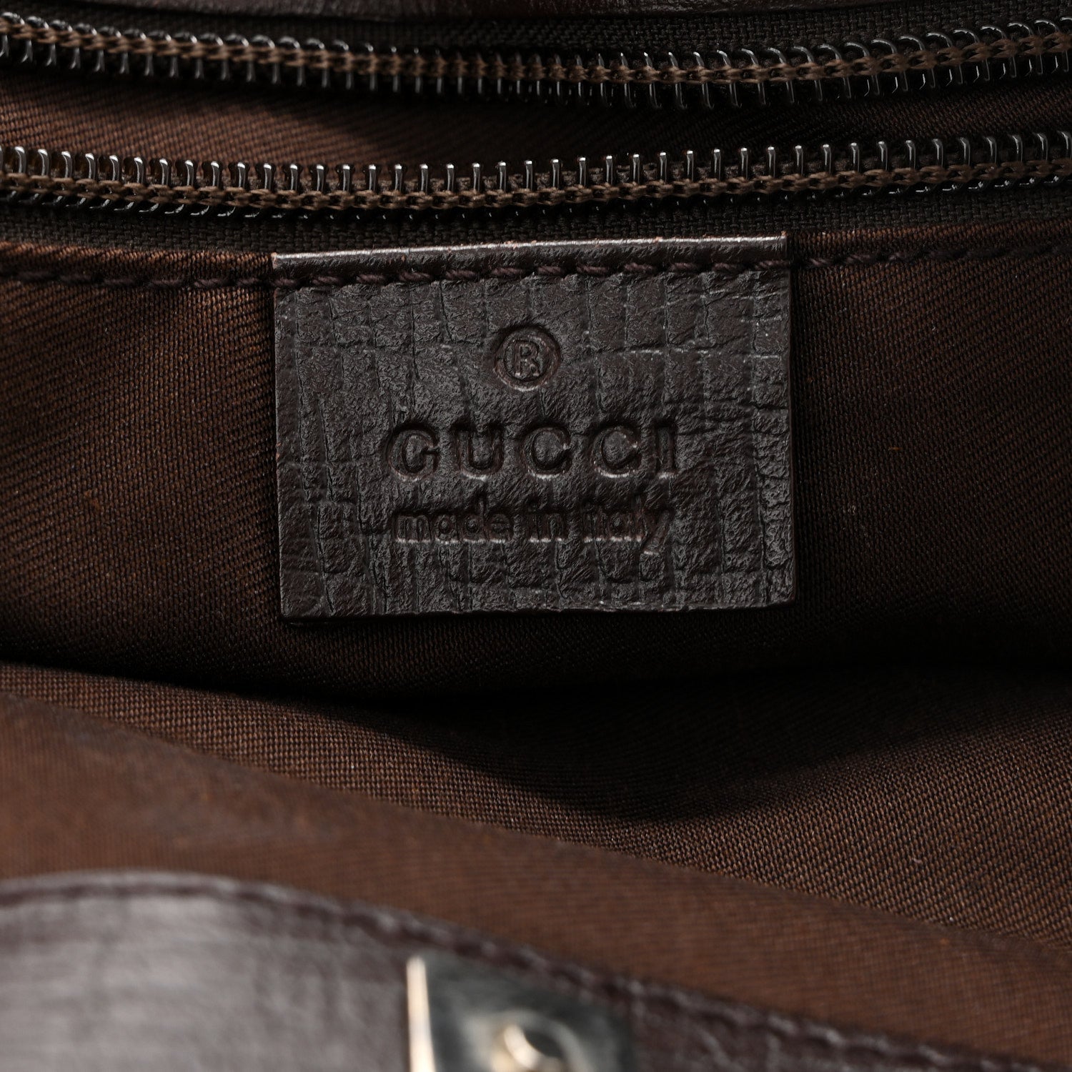Gucci GG Plus Monogram Small Vertical Tote Dark Brown 6 of 14