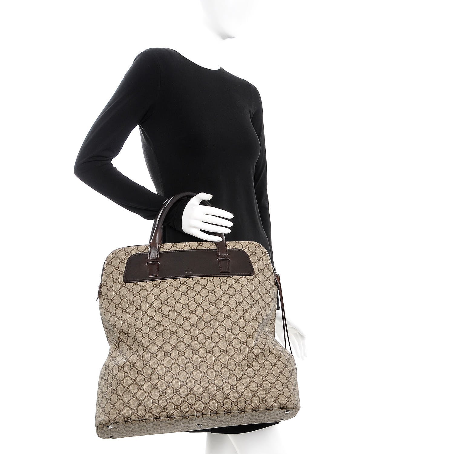 Gucci GG Plus Monogram Top Handle Tote 2 of 13